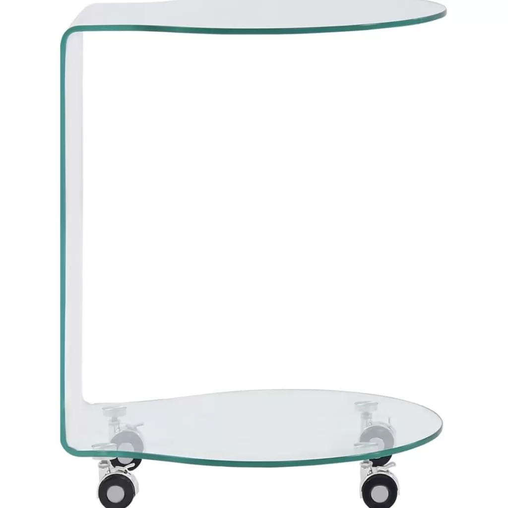 vidaXL Tafels> Salontafel 45X40X58 Cm Gehard Glas