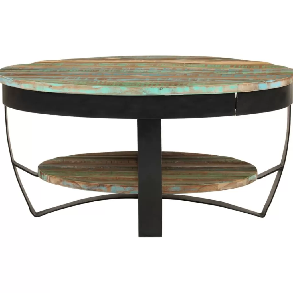 vidaXL Tafels> Salontafel 65X32 Cm Massief Gerecycled Hout