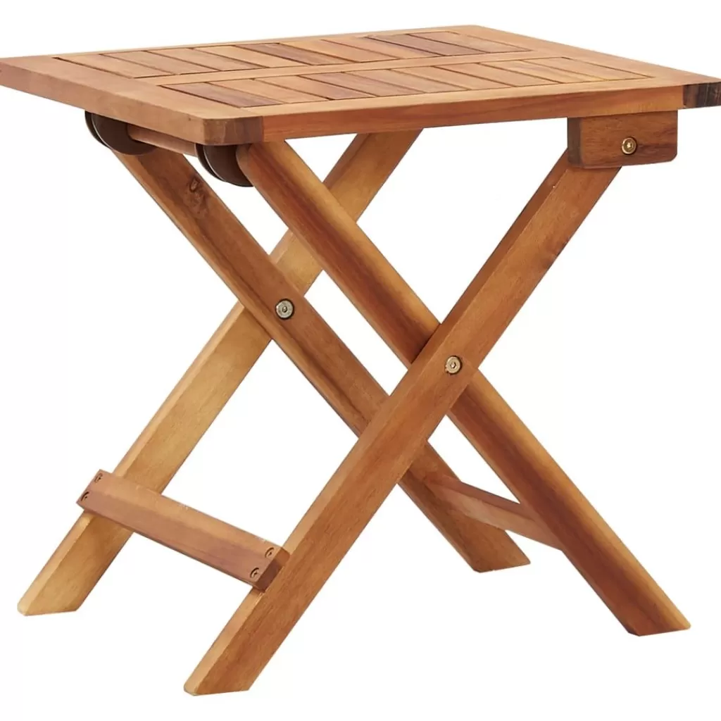 vidaXL Tuinmeubelen> Salontafel Inklapbaar 40X40X40 Cm Massief Acaciahout