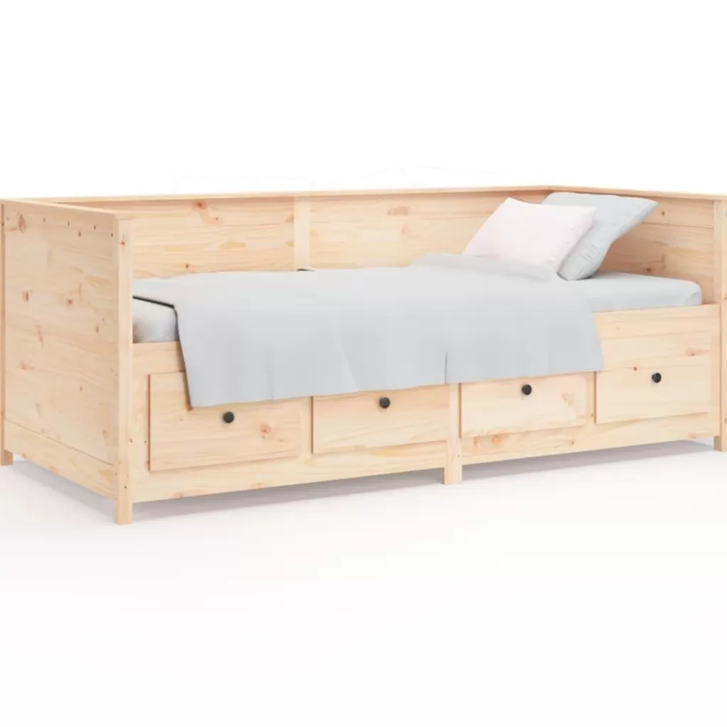 vidaXL Bedden & Accessoires> Slaapbank 75X190 Cm Massief Grenenhout