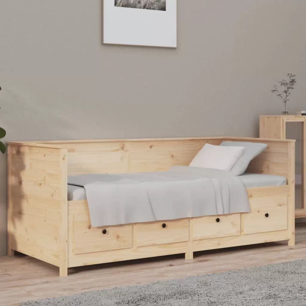 vidaXL Bedden & Accessoires> Slaapbank 75X190 Cm Massief Grenenhout