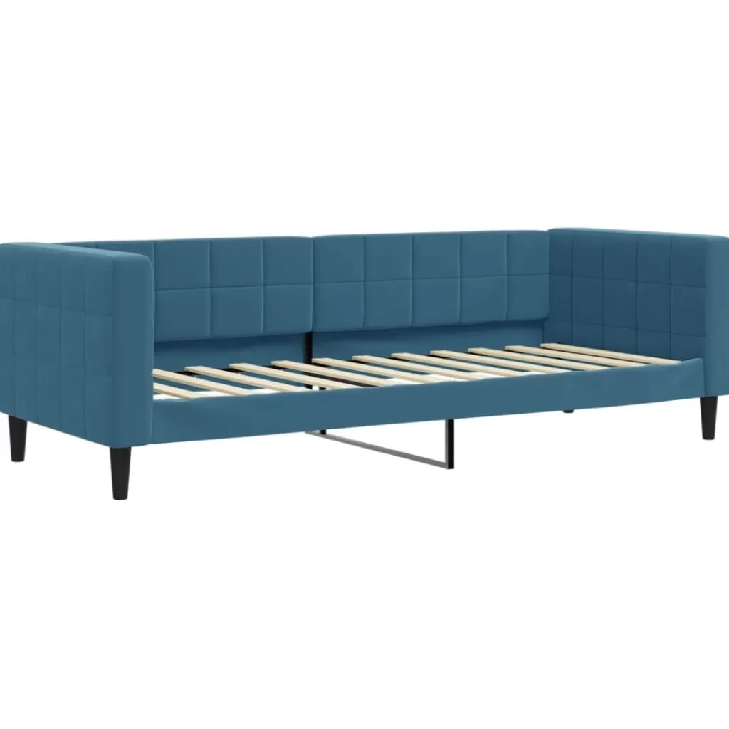 vidaXL Bedden & Accessoires> Slaapbank 80X200 Cm Fluweel Blauw