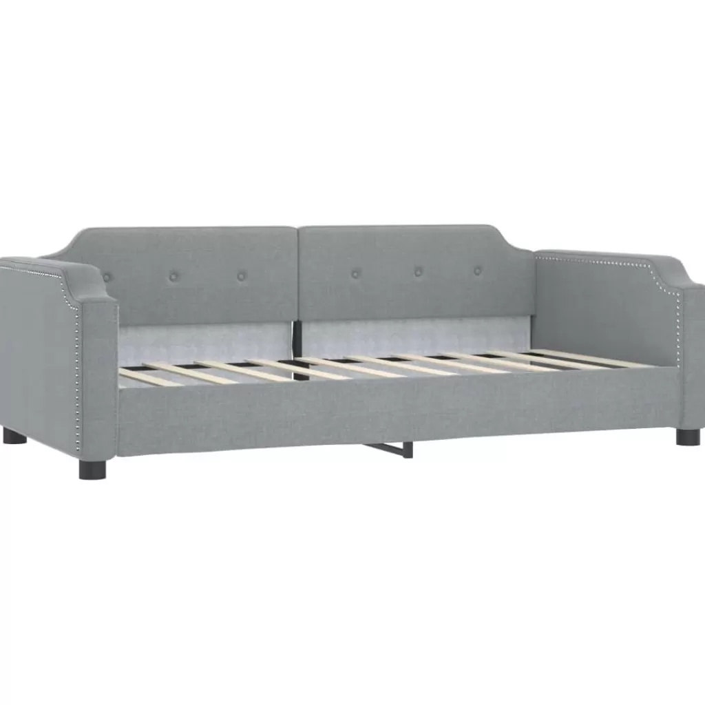 vidaXL Bedden & Accessoires> Slaapbank 80X200 Cm Stof Lichtgrijs