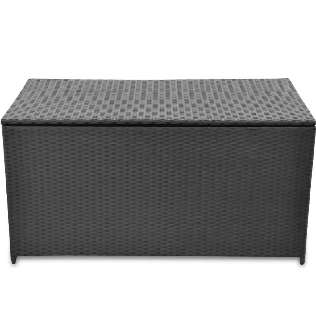 vidaXL Tuinmeubelen> Tuinbox 120X50X60 Cm Poly Rattan Zwart