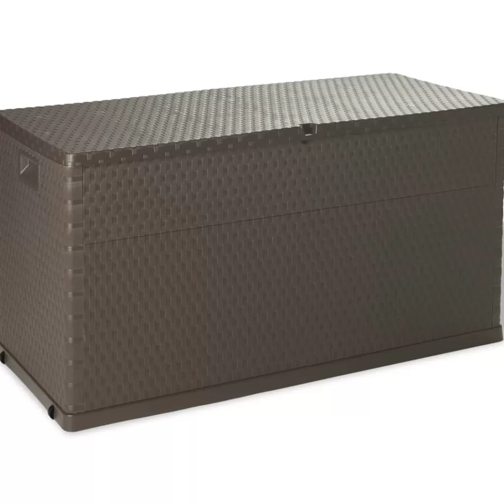 vidaXL Tuinmeubelen> Tuinbox 120X56X63 Cm Polypropeen Rattan Bruin