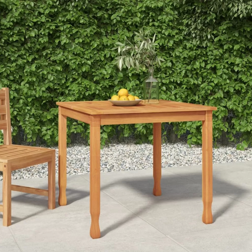 vidaXL Tuinmeubelen> Tuintafel 85X85X75 Cm Massief Teakhout