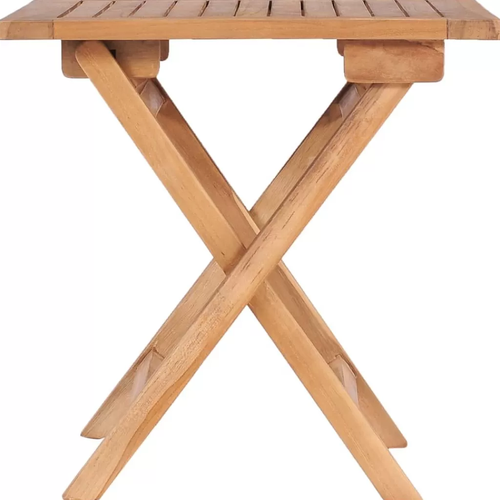 vidaXL Tuinmeubelen> Tuintafel Inklapbaar 45X45X45 Cm Massief Teakhout