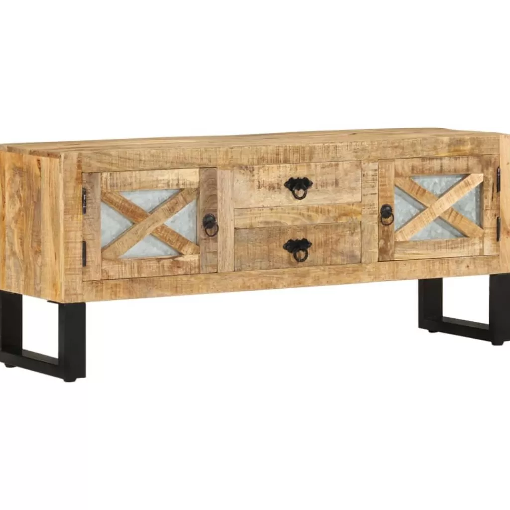 vidaXL Tv-Meubels> Tv-Meubel 110X30X45 Cm Ruw Mangohout