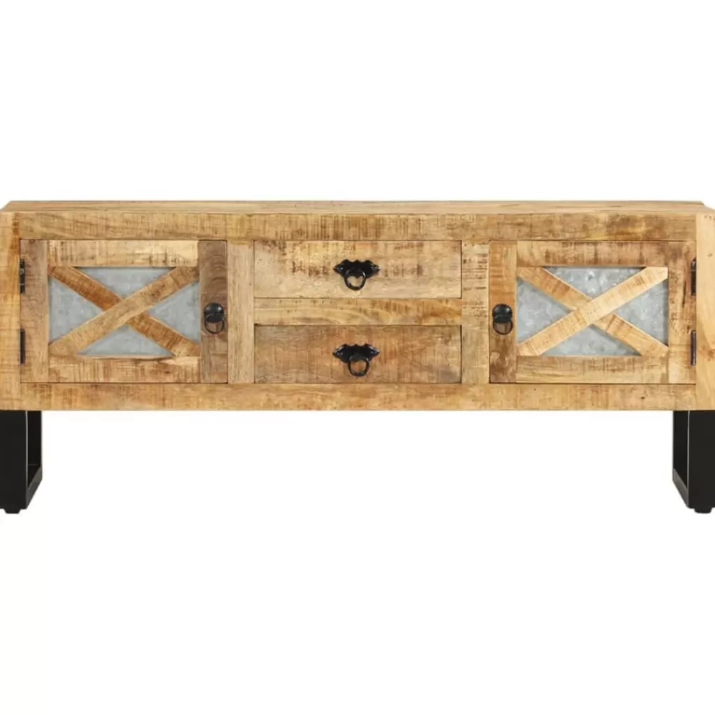 vidaXL Tv-Meubels> Tv-Meubel 110X30X45 Cm Ruw Mangohout