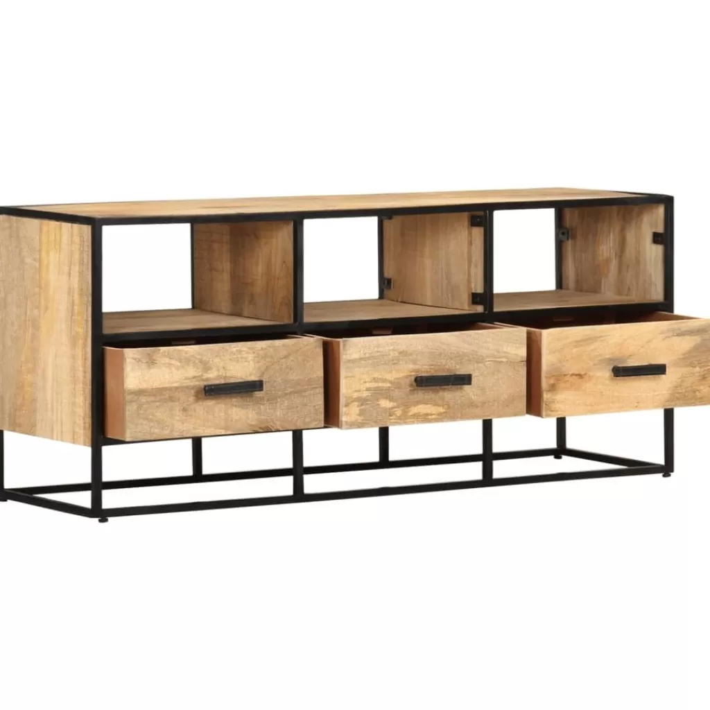 vidaXL Tv-Meubels> Tv-Meubel 110X30X45 Cm Ruw Mangohout