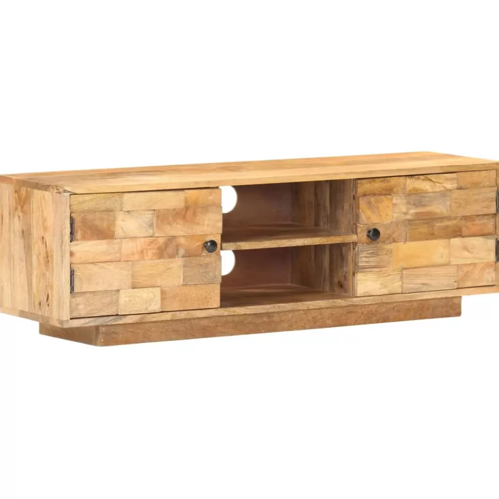 vidaXL Tv-Meubels> Tv-Meubel 116X30X35 Cm Massief Mangohout