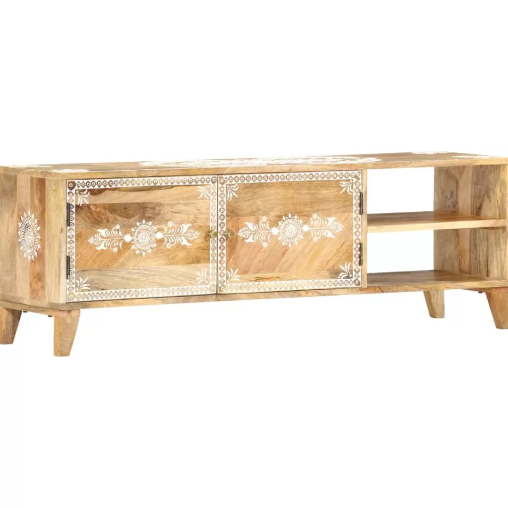 vidaXL Tv-Meubels> Tv-Meubel 120X30X40 Cm Massief Mangohout