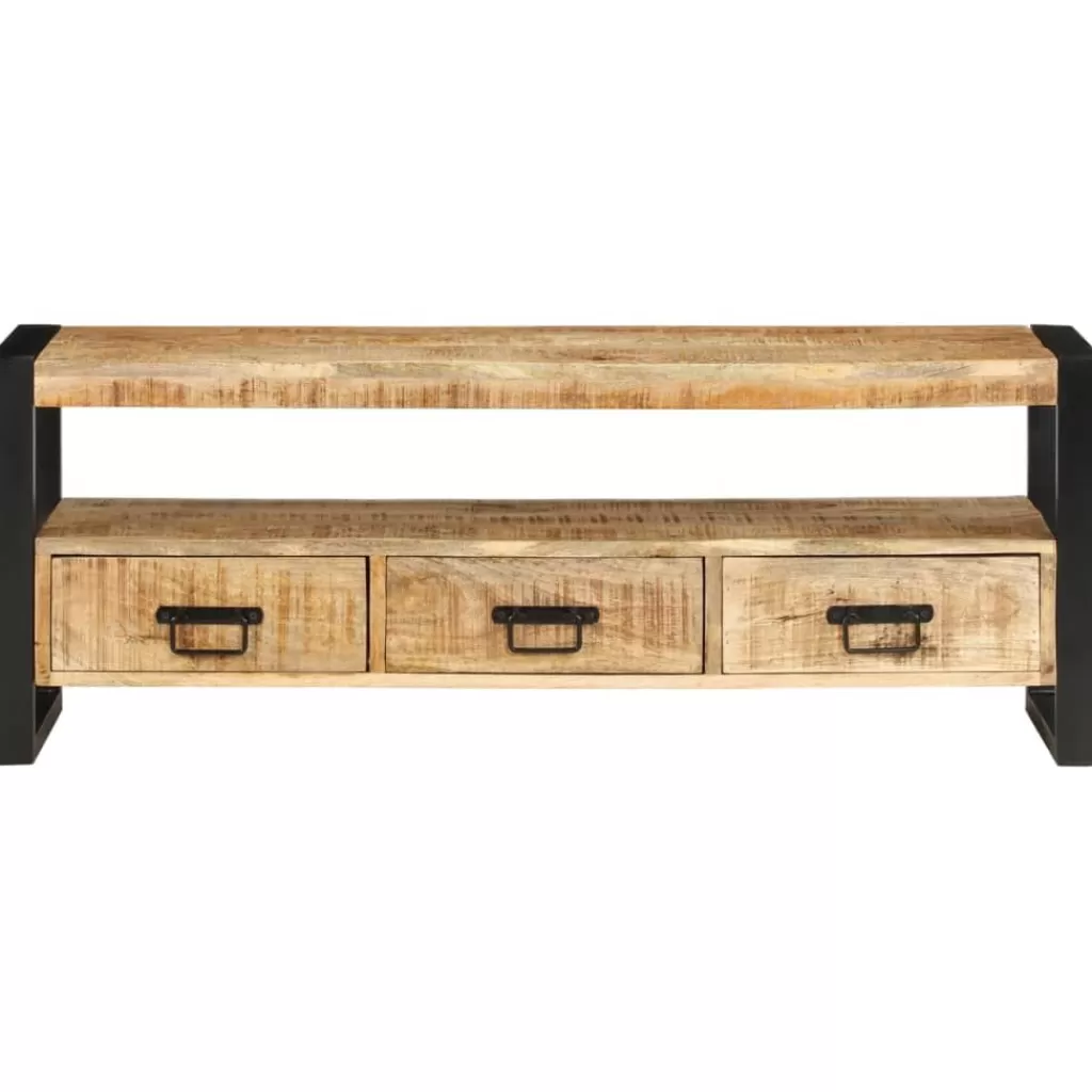 vidaXL Tv-Meubels> Tv-Meubel 120X30X45 Cm Massief Mangohout