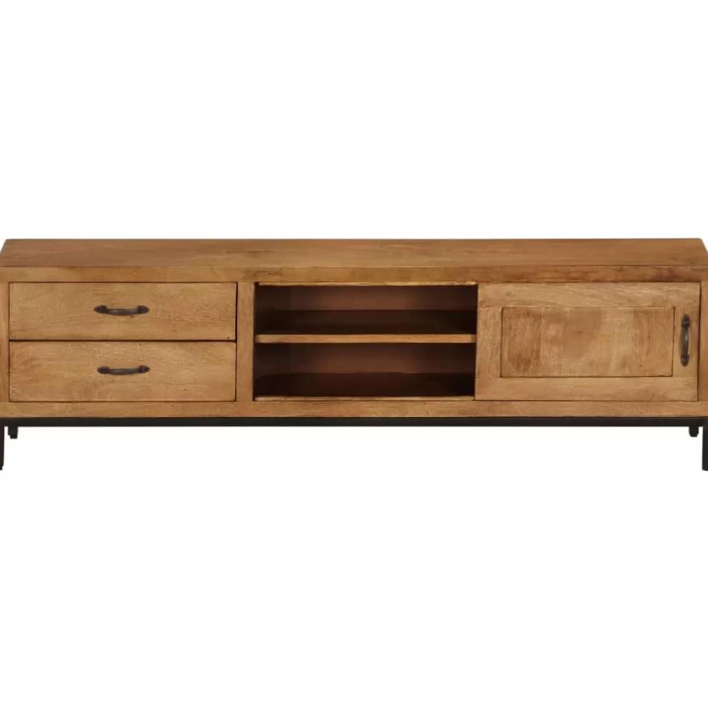 vidaXL Tv-Meubels> Tv-Meubel 140X30X40 Cm Massief Mangohout