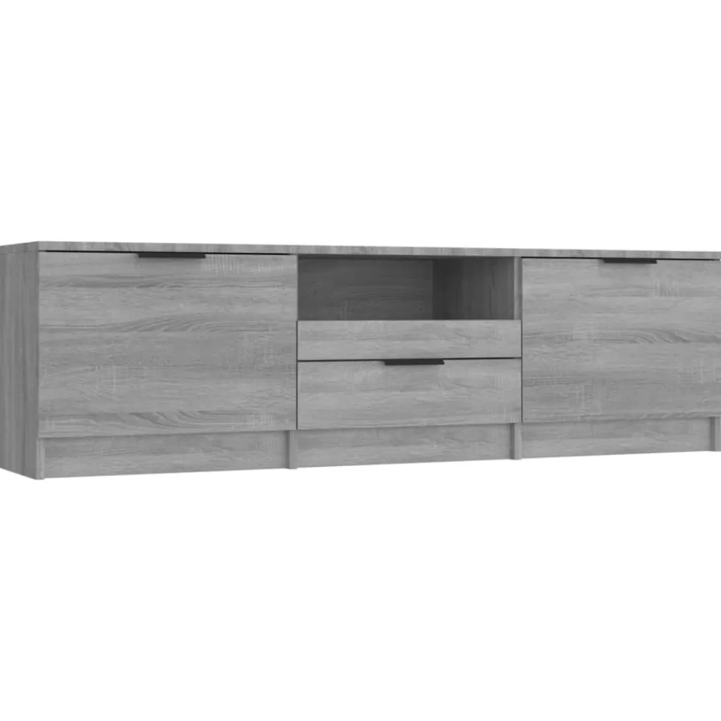 vidaXL Tv-Meubels> Tv-Meubel 140X35X40 Cm Bewerkt Hout Grijs Sonoma Eikenkleurig