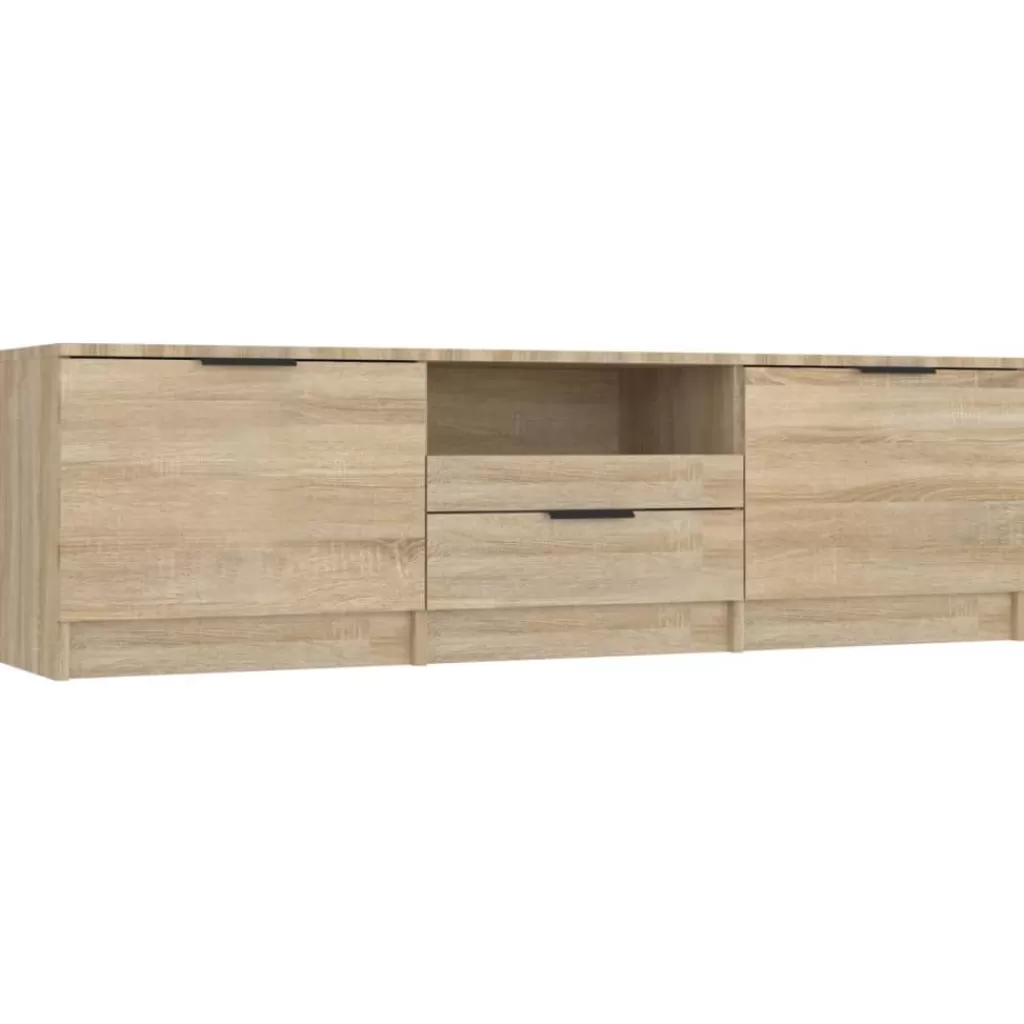 vidaXL Tv-Meubels> Tv-Meubel 140X35X40 Cm Bewerkt Hout Sonoma Eikenkleurig