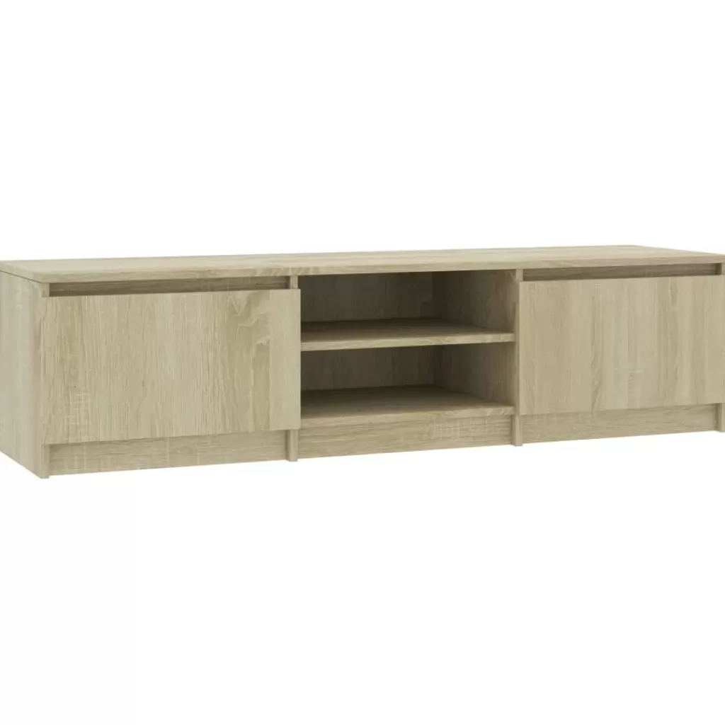 vidaXL Tv-Meubels> Tv-Meubel 140X40X35,5 Cm Bewerkt Hout Sonoma Eikenkleurig