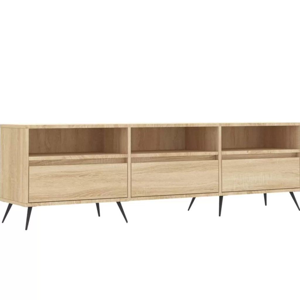 vidaXL Tv-Meubels> Tv-Meubel 150X30X44,5 Cm Bewerkt Hout Sonoma Eikenkleurig