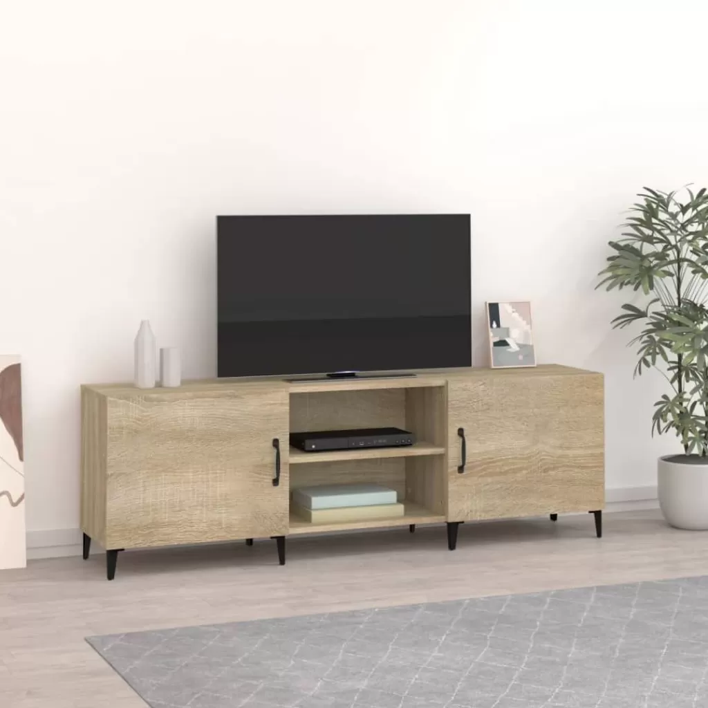 vidaXL Tv-Meubels> Tv-Meubel 150X30X50 Cm Bewerkt Hout Sonoma Eikenkleurig