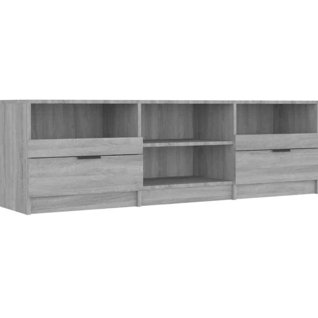 vidaXL Tv-Meubels> Tv-Meubel 150X33,5X45 Cm Bewerkt Hout Grijs Sonoma Eikenkleurig