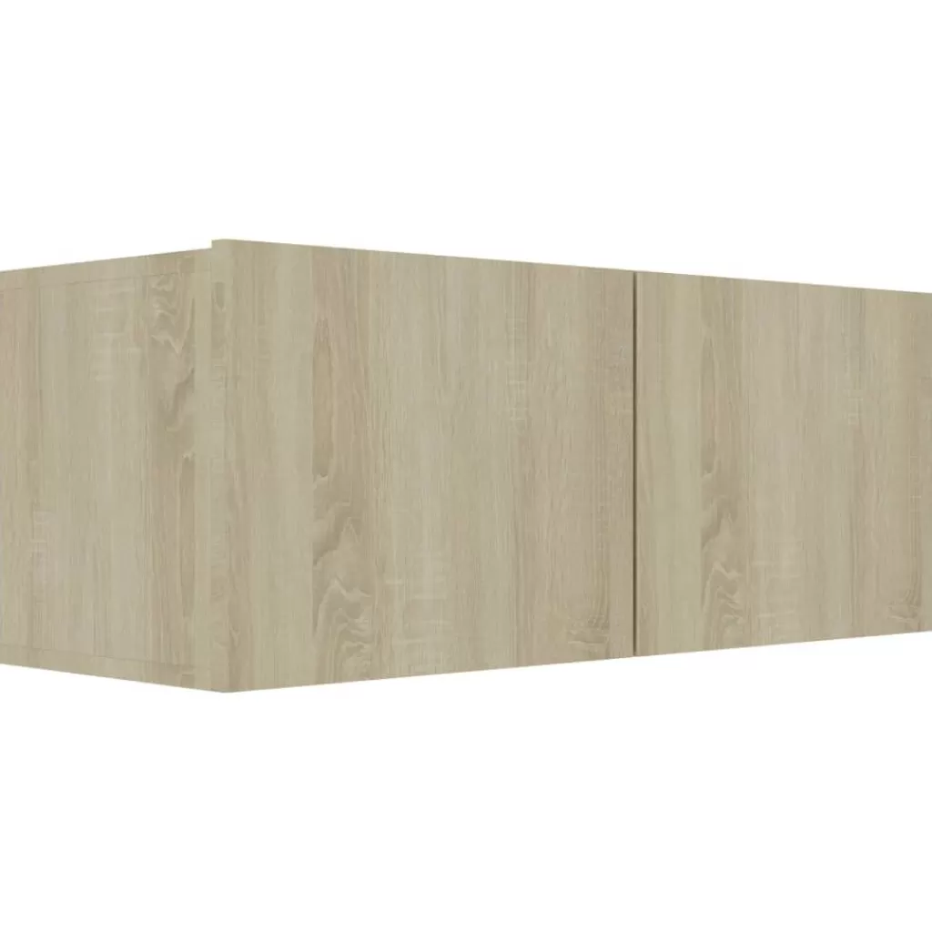 vidaXL Tv-Meubels> Tv-Meubel 80X30X30 Cm Bewerkt Hout Sonoma Eikenkleurig