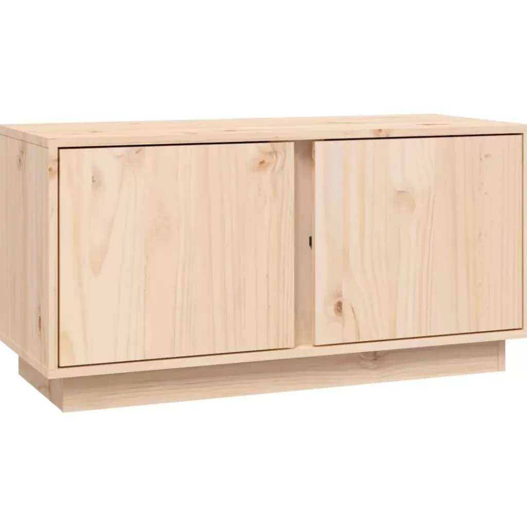 vidaXL Tv-Meubels> Tv-Meubel 80X35X40,5 Cm Massief Grenenhout