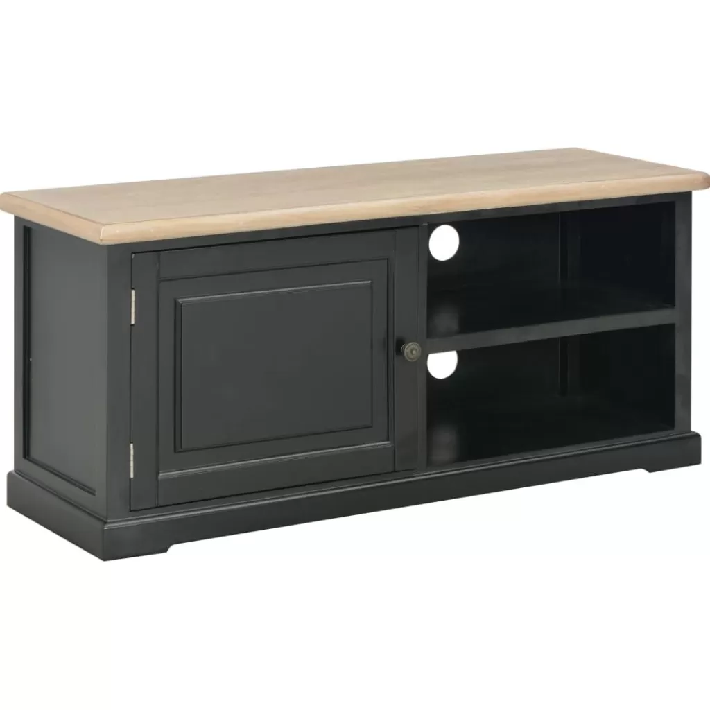 vidaXL Tv-Meubels> Tv-Meubel 90X30X40 Cm Hout Zwart