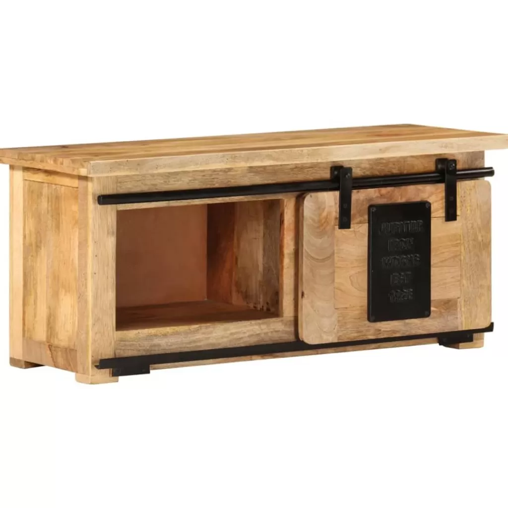 vidaXL Tv-Meubels> Tv-Meubel 90X35X40 Cm Massief Mangohout