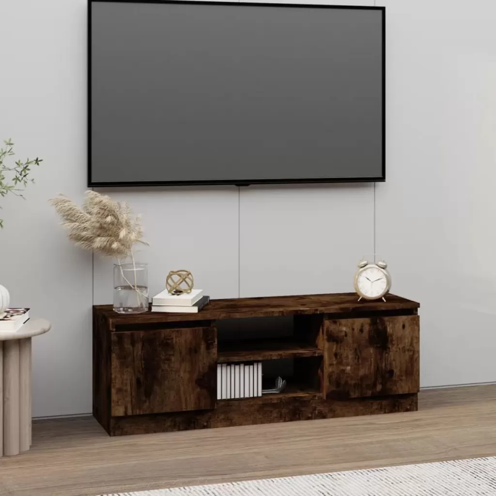 vidaXL Tv-Meubels> Tv-Meubel Met Deur 102X30X36 Cm Gerookt Eikenkleurig