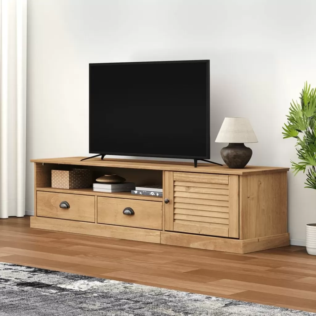 vidaXL Tv-Meubels> Tv-Meubel Vigo 156X40X40 Cm Massief Grenenhout