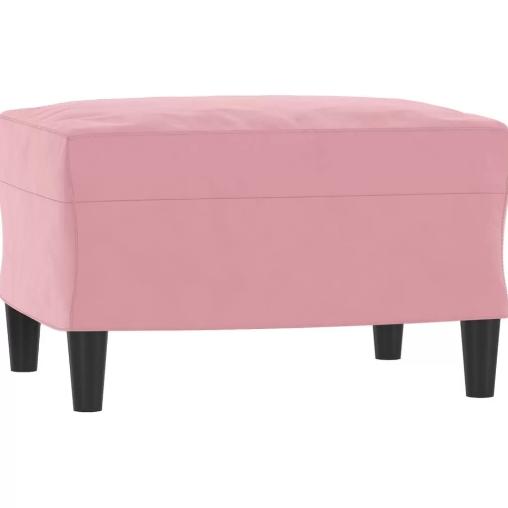 vidaXL Poefs> Voetenbank 60X50X41 Cm Fluweel Roze