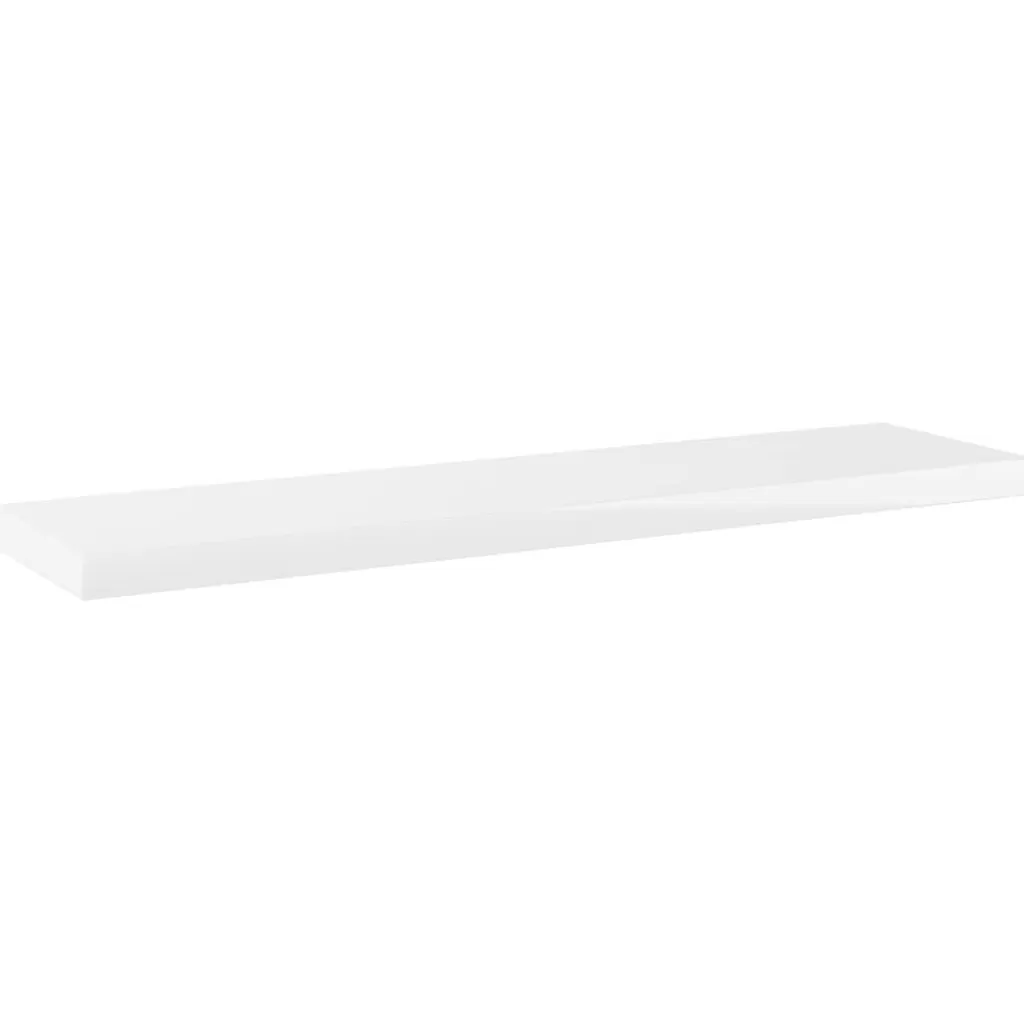 vidaXL Boekenkasten & Wandplanken> Wandschappen 4 St 40X10X1,5 Cm Spaanplaat Hoogglans Wit