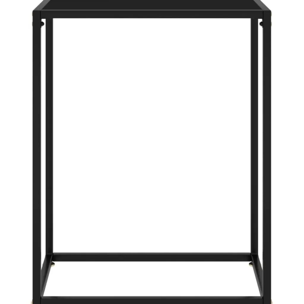 vidaXL Tafels> Wandtafel 60X35X75 Cm Gehard Glas Zwart