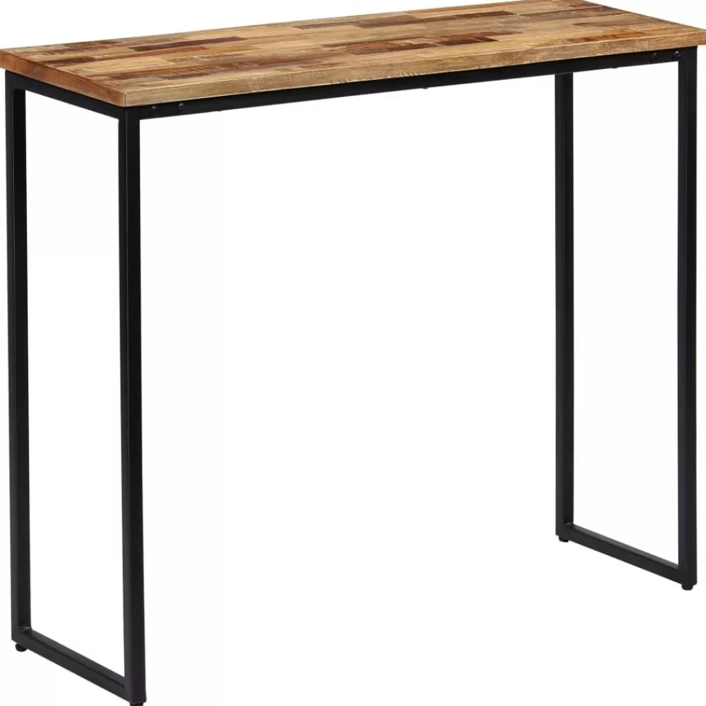 vidaXL Tafels> Wandtafel 90X30X76 Cm Massief Gerecycled Teakhout